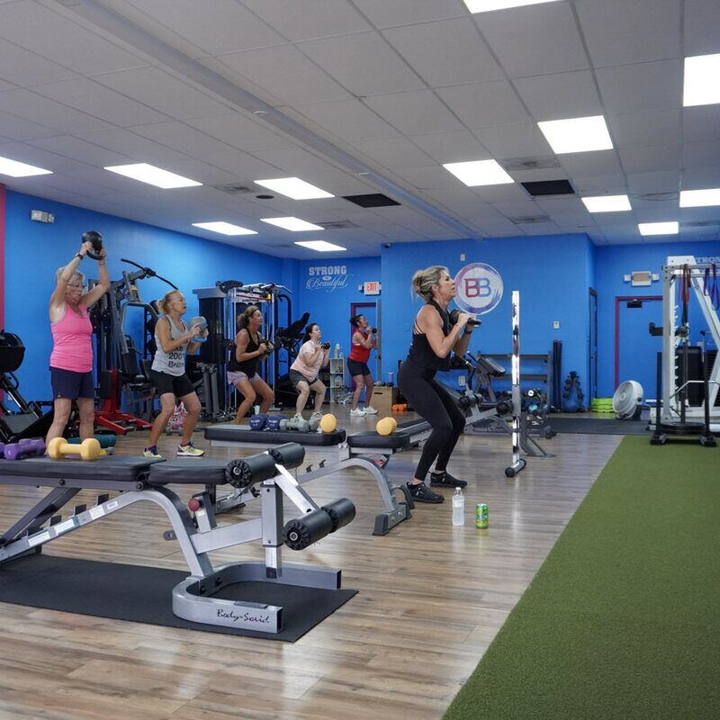 A class training together